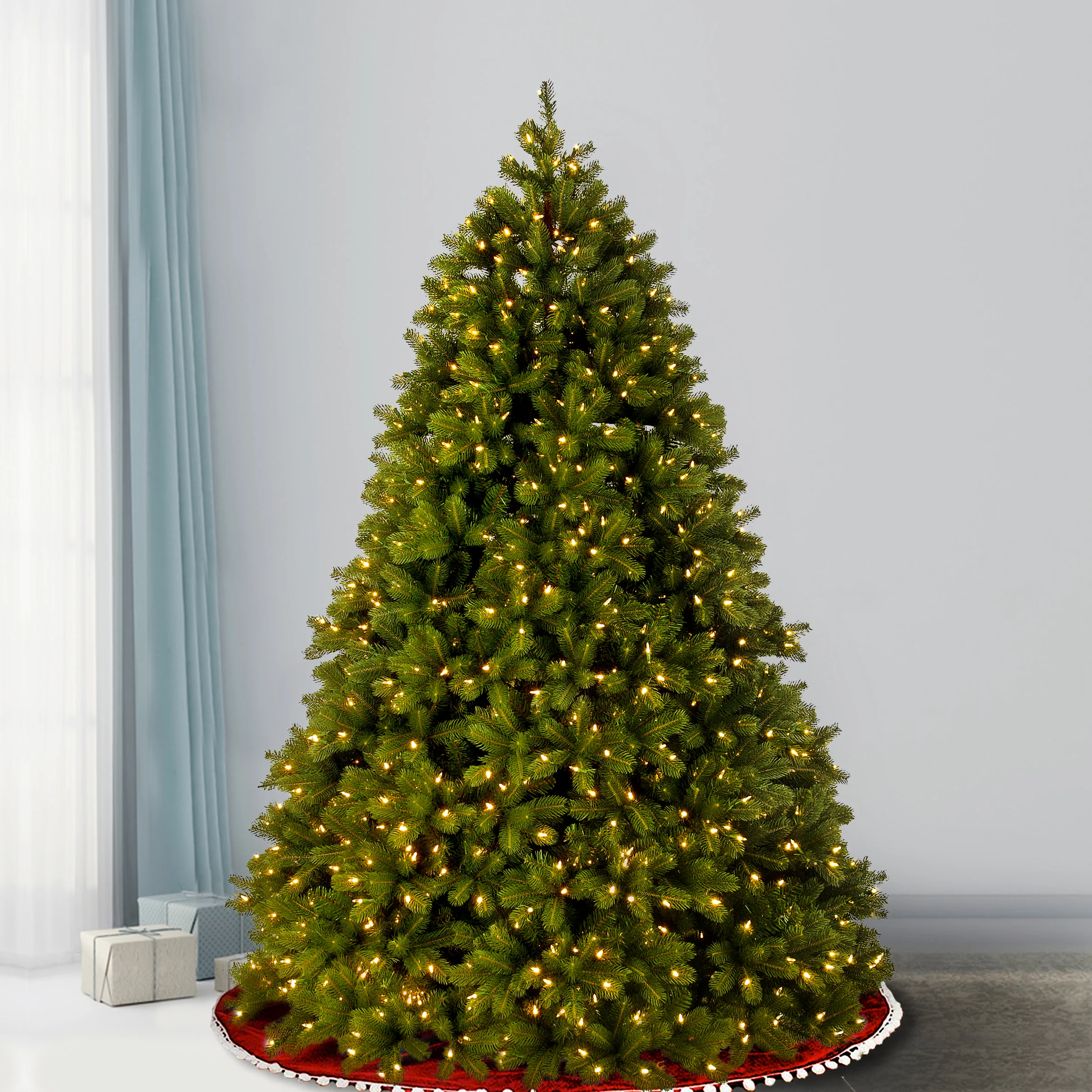 7.5 ft. Pre-Lit Deluxe Downswept Douglas Fir Tree with PowerConnect Dual Color LED Lights, Plug-In - Image 6