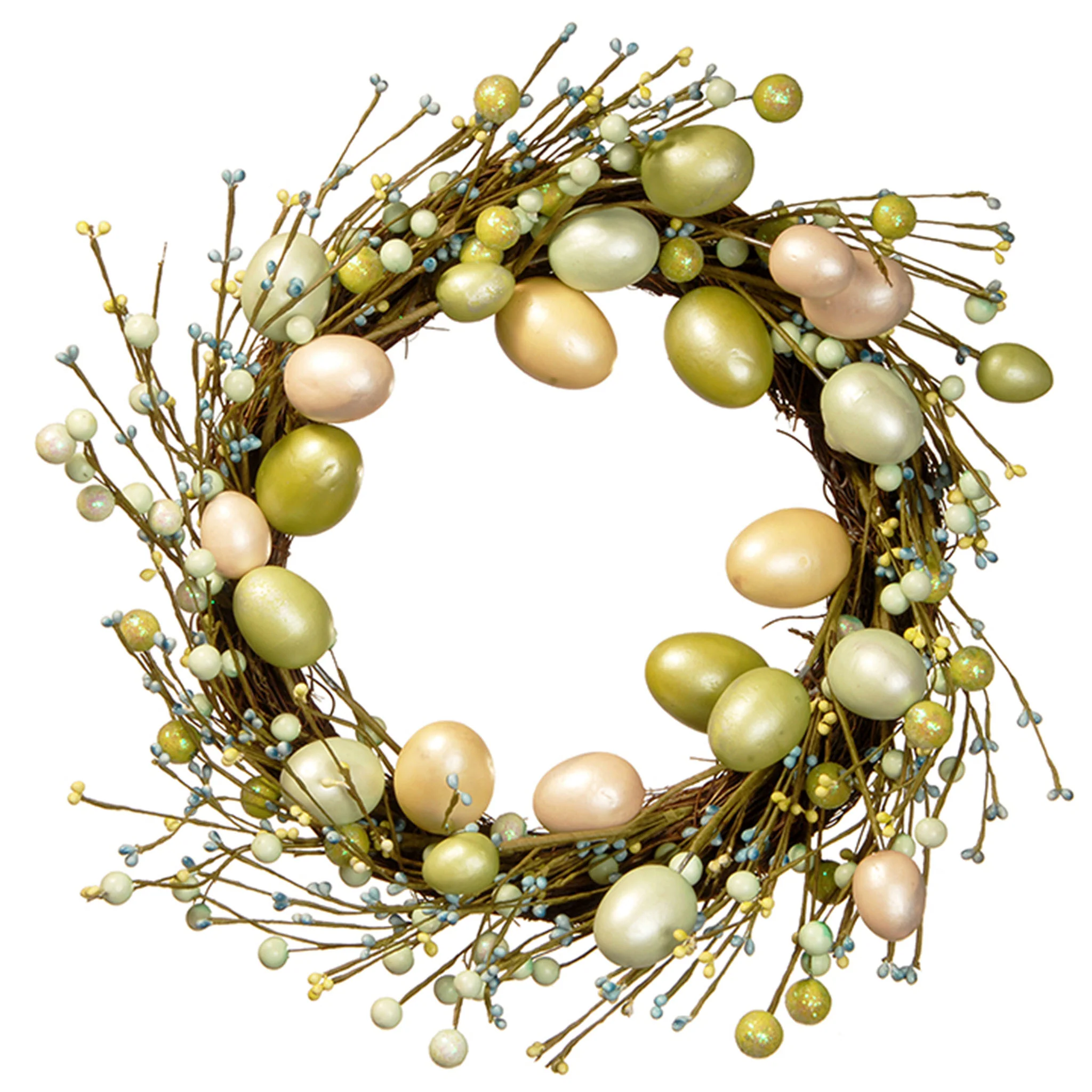 20 in. Easter Wreath Decorated With Eggs
