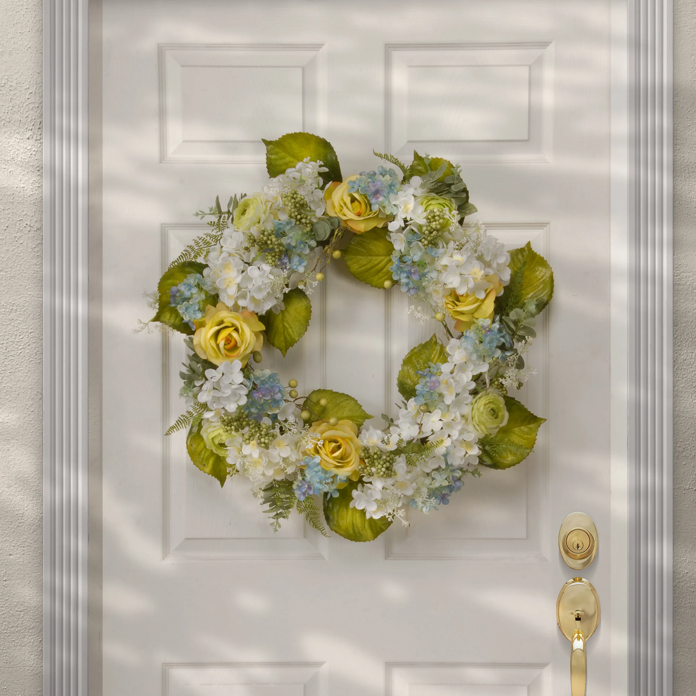 30 in. Spring Flowers Wreath - Image 2