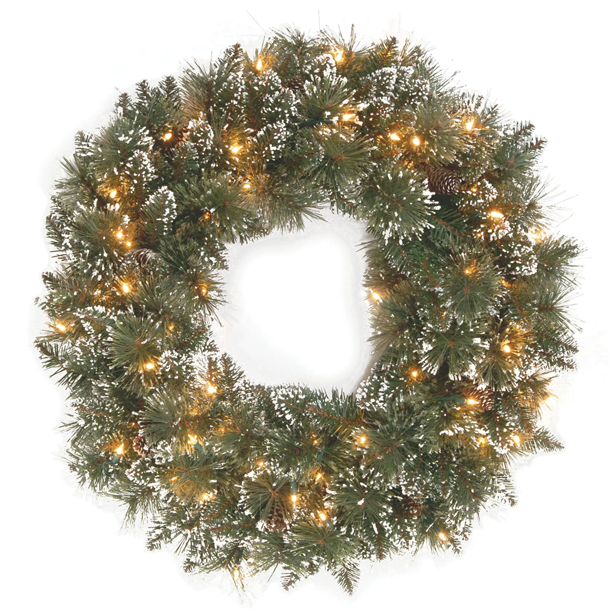 Glittery Bristle Wreaths