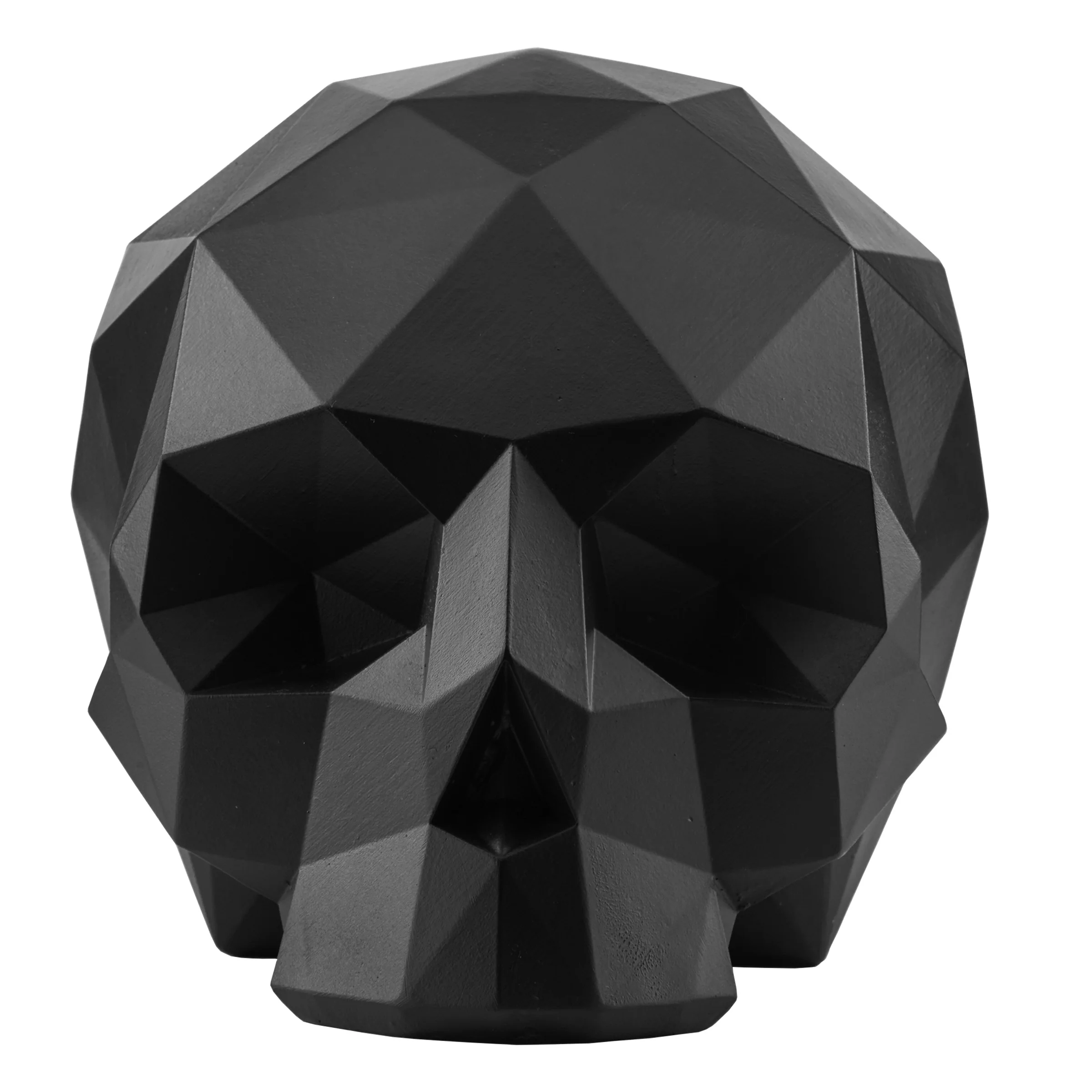 6 in. Black Halloween Origami Skull Tabletop Decoration