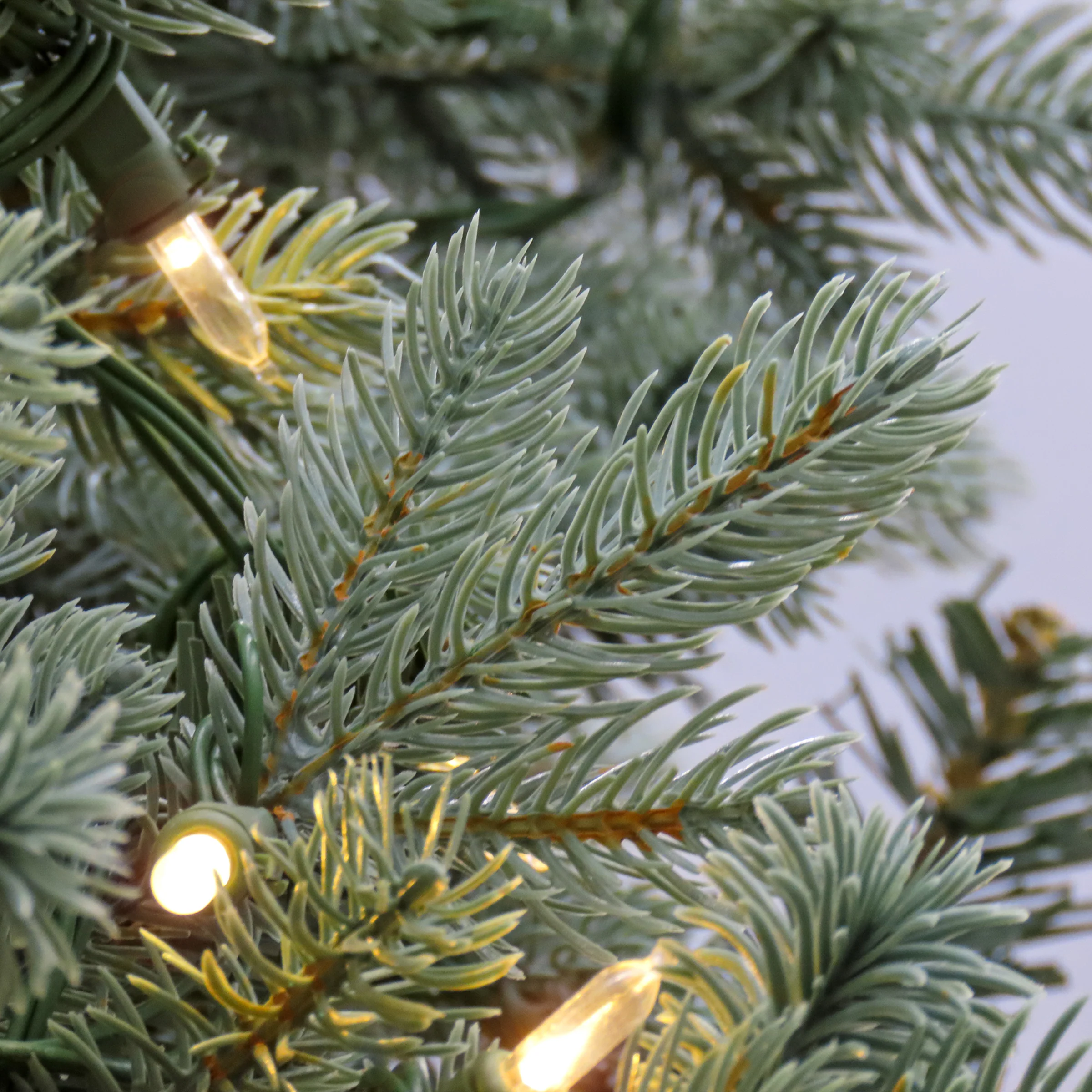 9ft. Pre-Lit Wellesley Fir Hinged Tree with PowerConnect Dual Color LED Lights - Image 4