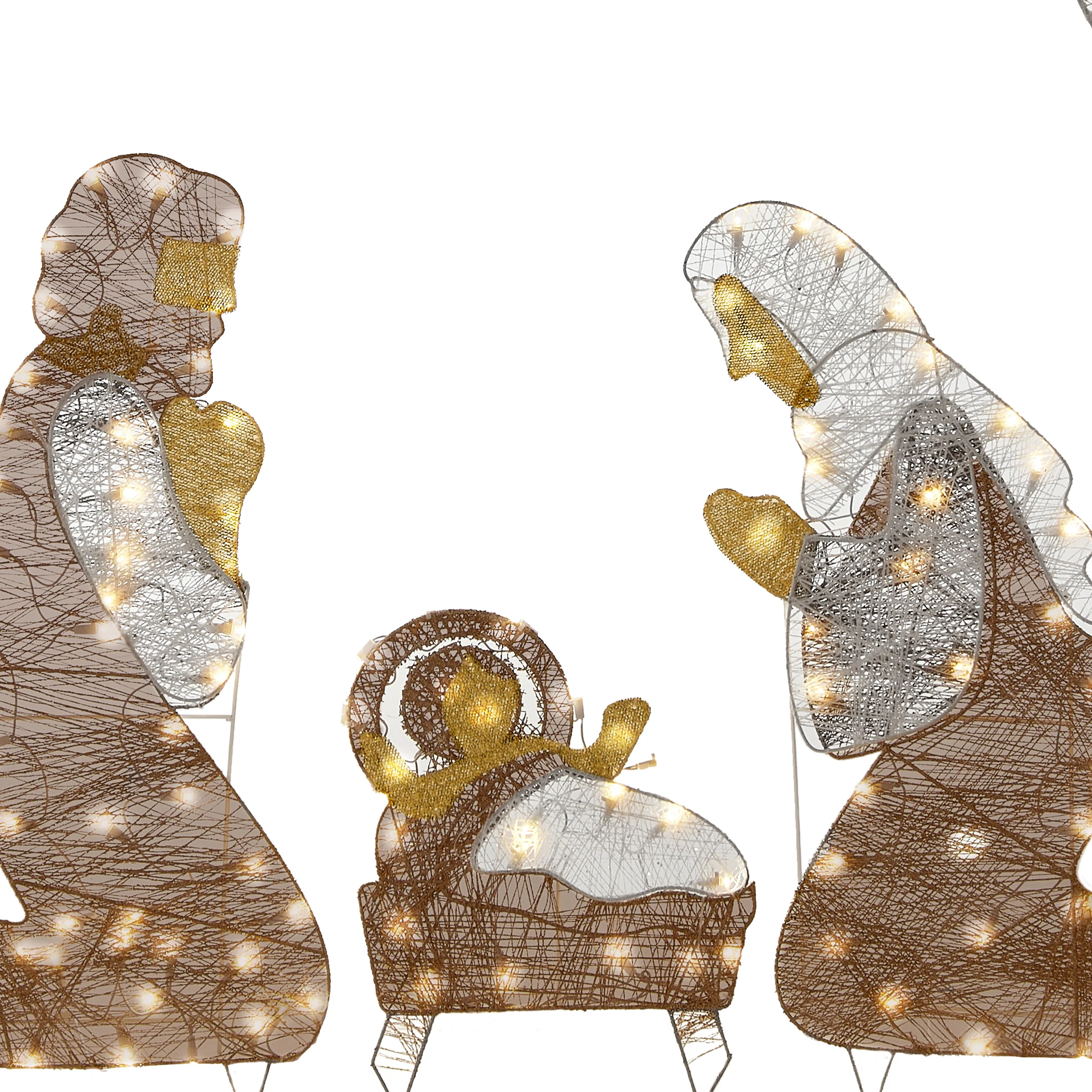 72 in. Nativity Scene with White LED Lights, Plug-In - Image 4