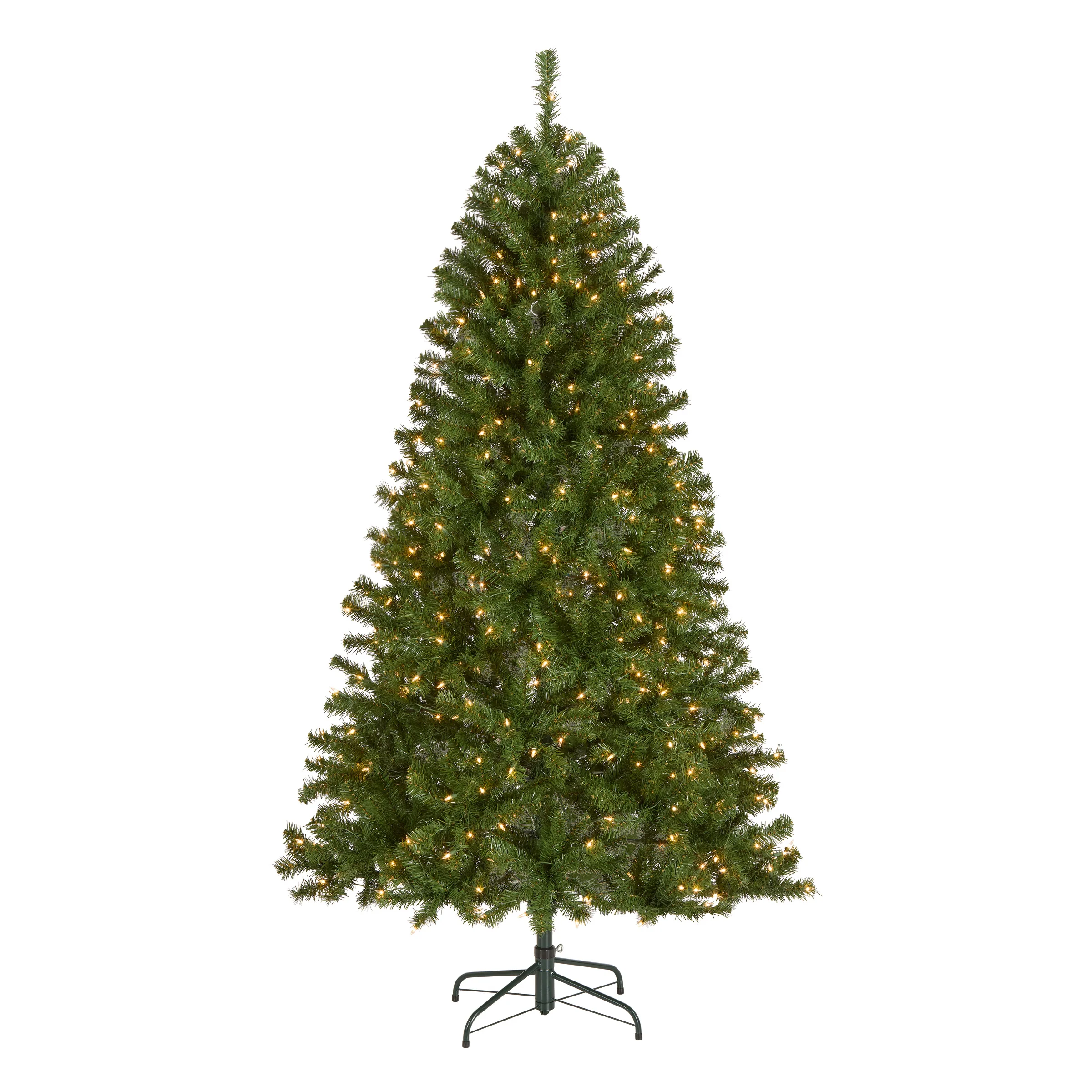 6.5 ft. Pre-Lit North Valley Spruce Tree with Clear Lights, Plug-In